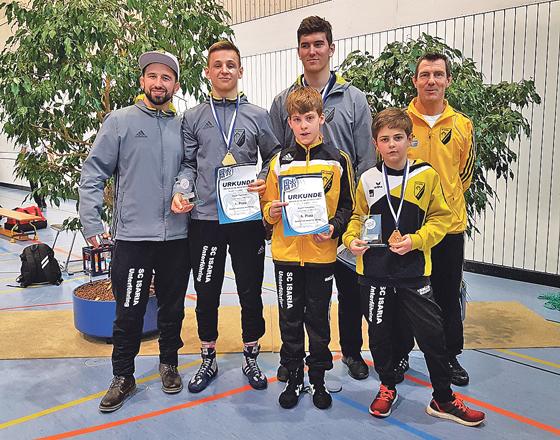 SC Isaria Ringer überzeugen bei Bayerischen Jugend-Meisterschaften im Freistil. 	Foto: Verein