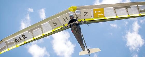 Die SHZ GmbH als Zulieferer der Luftfahrtindustrie beteiligt sich aktiv als Sponsor für Luftsportveranstaltungen. 	Foto: SHZ