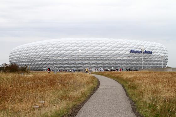 Schauplatz des Münchner Regionalliga-Derbys: Arena in Fröttmaning. Foto: Anne Wild