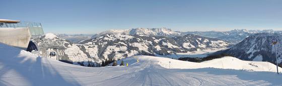 Auf gehts zum Endspurt: Irrsinnig tolle Pisten in der SkiWelt Wilder Kaiser  Brixental noch bis 8. April.                                                        Fotos: Christian Kapfinger