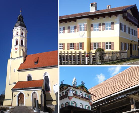 Die Pfarrkirche von St. Michael bildet den Ausgangspunkt eines schützenswerten Ensembles, ebenso wie das Heimatmuseum in der Holzkirchner Straße in Arget.	Fotos: hw