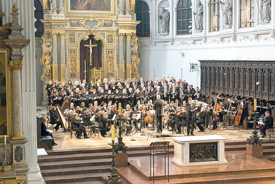 Das Collegium Monacense St. Michael spielt beim Osterfestival in St. Michael.	Foto: Walter Glück