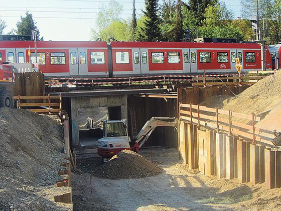 Die bisherigen Arbeiten an der S-Bahn-Station schreiten gut voran. 	Foto privat