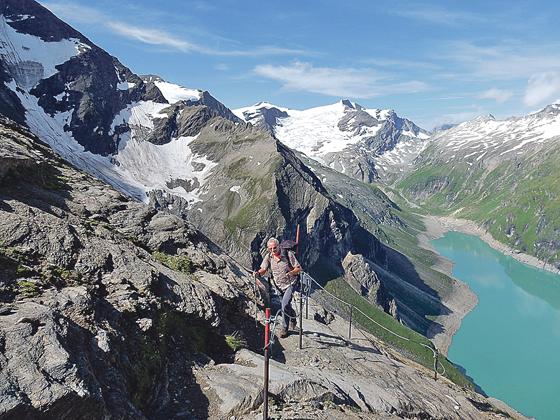 Die Grafinger und Ebersberger Bergfreunde zieht es regelmäßig in luftige Höhen. 	Foto: Otto Hartl