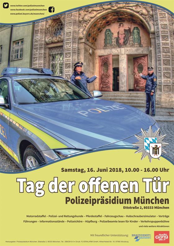 Am Sanstag kann man einen Blick hinter die Kulissen bei der Münchner Polizei werfen.	Foto: VA