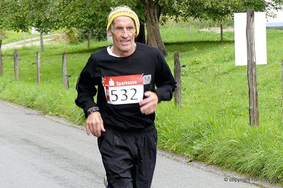 Herbert Metzker beim Lauf in Bad Aibling.	Foto: privat