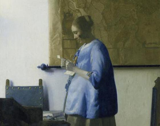 Johannes Vermeer, Briefleserin in Blau, um 1663, Rijksmuseum Amsterdam, Leihgabe der Stadt Amsterdam (Vermächtnis A. van der Hoop)              Foto: © Rijksmuseum, Amsterdam