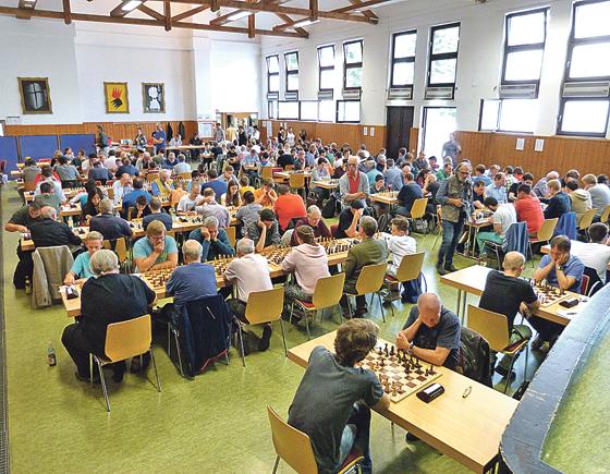 Das 12. Kirchseeoner Schachfestival war auch heuer wieder ziemlich gut besucht. 	Foto: Verein