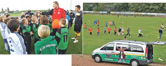 Mit dem DFB-Mobil besucht der weltgrößte nationale Sportverband  die Basis  demnächst in Oberföhring.	Fotos: DFB