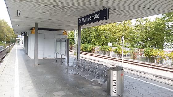 Keine Videoüberwachung gibt es bislang am S-Bahnhof an der St.-Martin-Straße.	Foto: privat