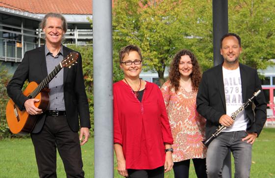 Peter Hackel, Maria Schirmer, Michaela Bauer und Markus Renhart entlocken ihren Instrumenten musikalische Delikatessen.	Foto: Uwe Haupt