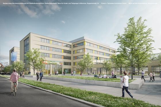 Der neue Name des geplanten Kulturzentrums an der Ruppertstraße soll auch großflächig an der Fassade angebracht werden. Foto: Fritsch+Tschaidse Architekten GmbH