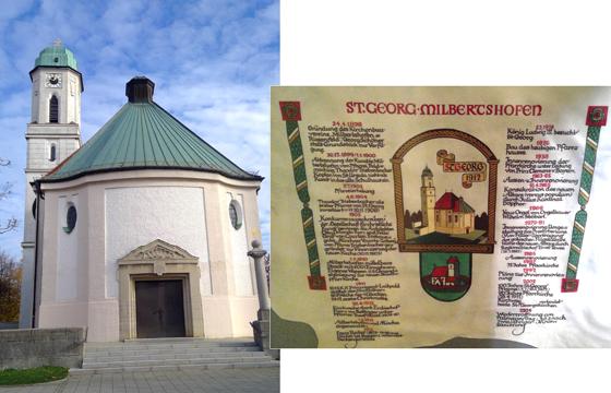 Die St. Georgskirche lädt am 24. November zum Adventsbasar ein. Bild rechts: Die Kirche blickt auf eine über hundertjährige Vergangenheit zurück. Fotos: Daniel Mielcarek