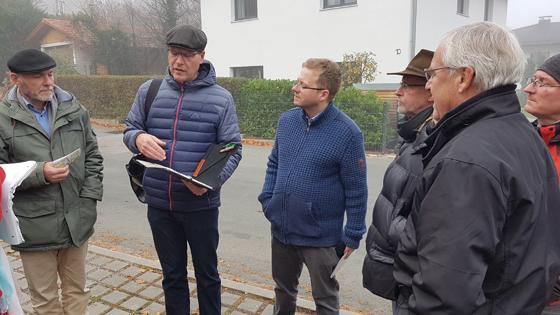 Die Initiatoren des Rundgangs: Manfred Giglinger, Wolfgang Wochermaier und Christian Siebel (v. li.). Foto: Stefan Dohl