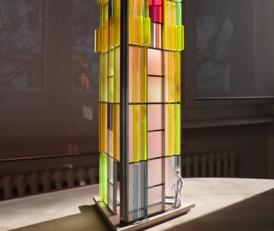 Ein Kunstwerk als Wegmarke und Orientierungspunkt: Dieser Leuchtturm von Gerhard Freising aus Trier bekommt einen Platz im Erdinger Stadtpark. Foto: VA