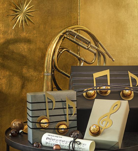 Mit den Ferrero Deko-Ideen kann man im Handumdrehen seine Geschenke aufpeppen. Foto: Ferrero