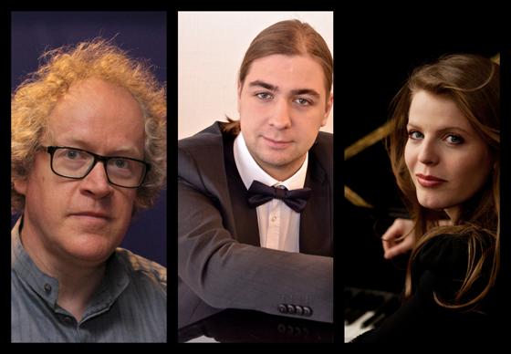 Die Pianisten des Pianistenclub Gregor Arnsberg, Peter Chukhnóv und Carolin Danner. Foto: VA