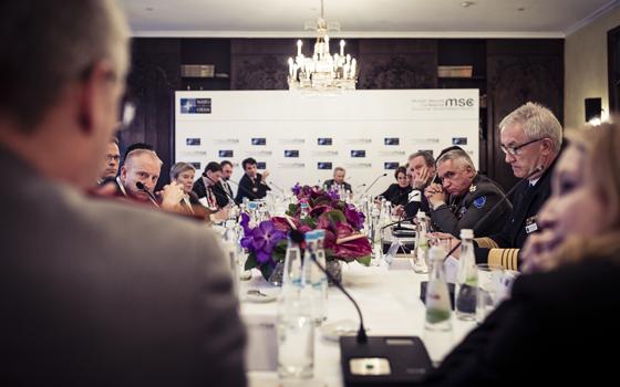 Transatlantischer Runder Tisch zum Thema Sicherheit bei der Münchnert Sicherheitskonferenz 2018. Foto: MSC/Kuhlmann