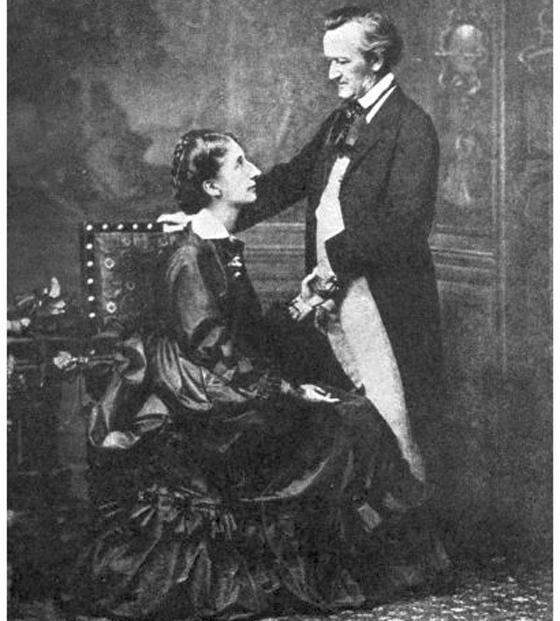 Cosima und Richard Wagner 1872. Foto: Gemeinfrei