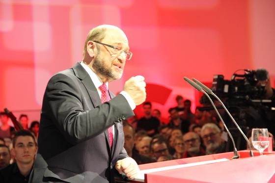 Martin Schulz spricht Thema: Europa ist die Antwort. Foto: privat