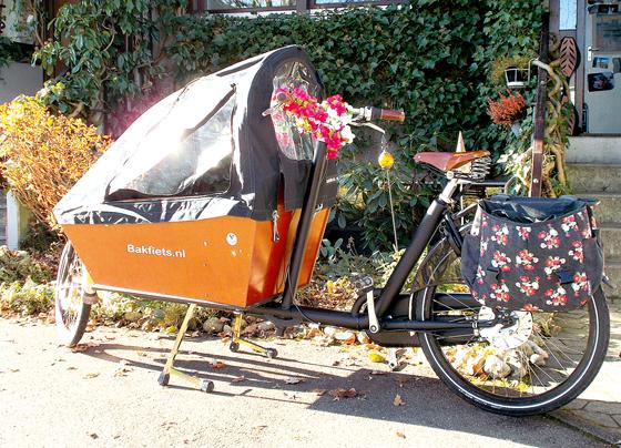 Lastenfahrräder können bis zu 200 kg transportieren.	F.: privat