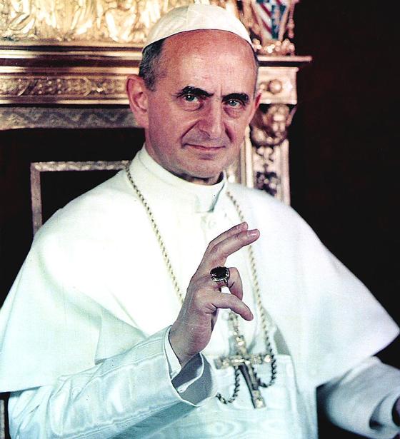 Papst Paul VI., aufgenommen im Jahr 1963. Foto: gemeinfrei