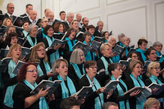 Der Chor von St. Emmeram mit Gesangsolisten und Berufsmusiker aus Münchener Orchestern bringen Haydns Werk zur Aufführung. Foto: VA