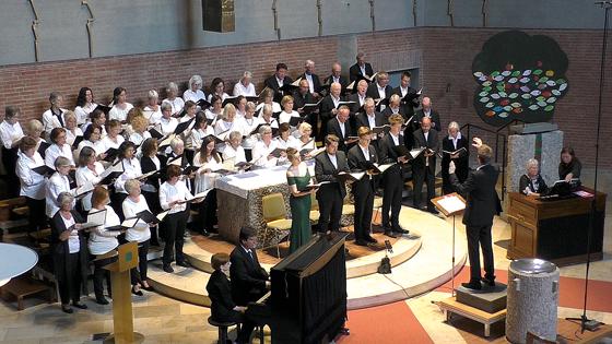 Die Kantorei bei der Aufführung der »Petite Messe solennelle« von Rossini im Jahr 2018.	Foto: privat