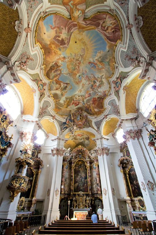 Konzert im Barockjuwel: Der Innenraum der Klosterkirche Sr. Anna Foto: Thomas Effinger