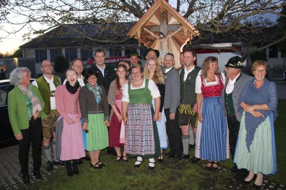 Der G.T.E.V. Bairer Winkler feierte heuer sein 90. Gründungsfest. Auch Ministerpräsident Markus Söder stattete den Trachtlern einen Besucg ab. Foto: Otto Hartl