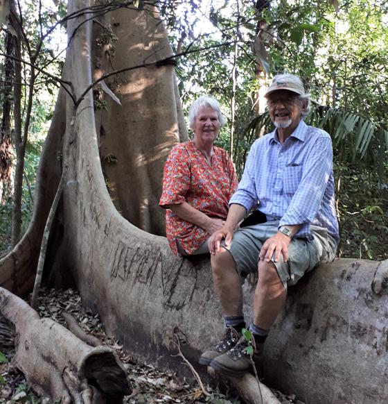 Bei ihrer Reise waren Helga und Gerhard Draugelates auch im Urwald unterwegs. Foto: privat