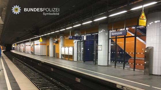 Am S-Bahnhof Marienplatz geschah das Unglück. Foto: Bundespolizei