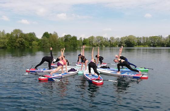 Yoga geht auch auf dem Wasser. Foto: privat