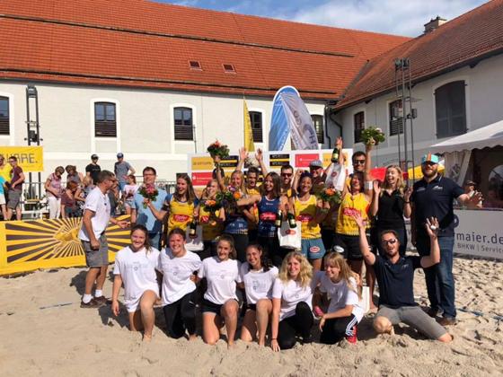 Die Sieger beim BVV Beach Masters in Ebersberg. Foto: Beachteam Standhardinger/Zass