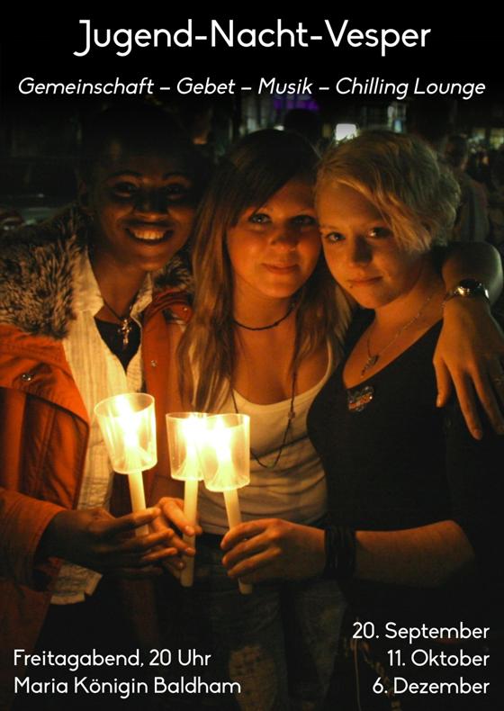 Die Jugend-Nacht-Vesper findet am 20. September in der Kirche Maria Königin statt. Foto: VA