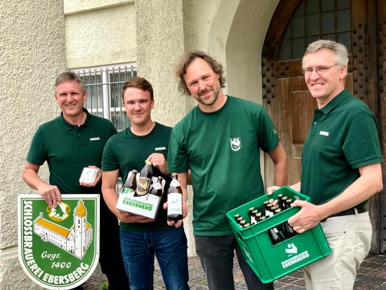 Die "Macher" des Ebersberger Bieres (von links): Martin Otter, Franz Otter, Sebastian Otter und Gerd Otter.  Foto: Tanja Gronde