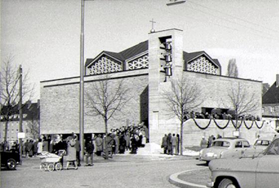 Nostalgie: die evangelische Nazarethkirche im Jahr 1963. Foto: NordOstKultur