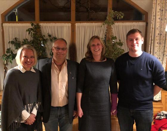 Von links: Doris Löffler, Markus Uffinger (Vorstand), Beatrice Merk und Tim Hoiß. Foto: Verein
