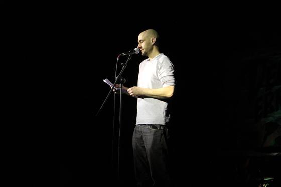 Christian Schmitz-Linnartz wurde beim letzten Poetry Slam zum Publikumsliebling gewählt. Foto: Leonhard Scherer