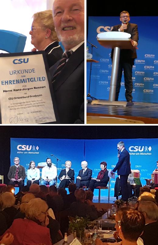 Grasbrunns CSU-Bürgermeisterkandidat Detlef Wildenheim gemeinsam mit CSU-Mitglieder bei der Rück- und Ausblicksrunde. Foto: VA