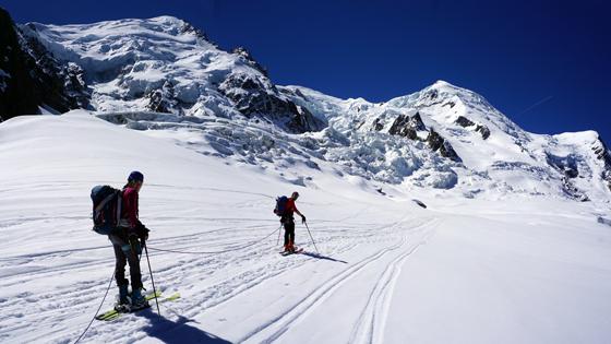 Alpinisten während einer Skitour auf den Mont Blanc. Auch die Grafinger wollen hoch hinaus. Foto: Marcus Rau jun.