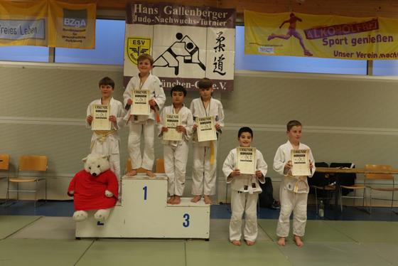 Stolze Gewinner des Judo-Anfänger Turniers beim ESV München-Ost e.V.. Foto: privat