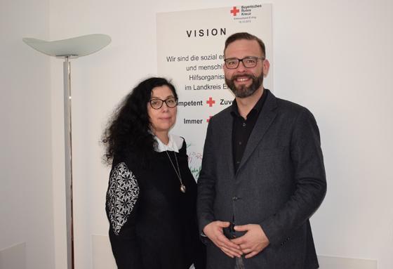 Gisela van der Heijden und Tim Alibasic sind Notfall-Gesprächspartner an den Feiertagen. Foto: Danuta Pfanzelt