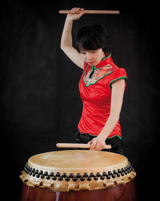 Die Musikerin Xu Ping wird an der großen chinesischen Trommel spielen. Foto: Fang Yuan