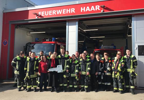 Feierliche Eröffnung des zweiten Standorts der Feuerwehr Haar mit Bürgermeisterin Gabriele Müller. Foto: FFW Haar