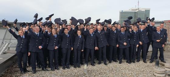 Die Münchner und Münchnerinnen dürfen 46 neue Bundespolizisten begrüßen. Foto: Bundespolizei