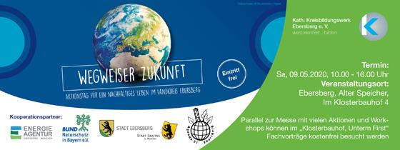 Am 9. Mai findet unter dem Motto "Wegweiser Zukunft - Aktionstag für ein nachhaltiges Leben im Landkreis Ebersberg" die erste Nachhaltigkeitsmesse im Landkreis statt. Foto: VA