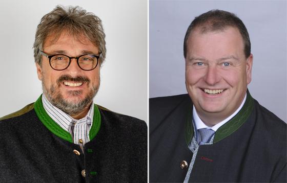 Michael Falkenhahn kandidiert als Bürgermeister für die SPD in Otterfing. Bild rechts: Robert Schüßlbauer ist der Bürgermeisterkandidat der CSU in Otterfing. Fotos: Privat