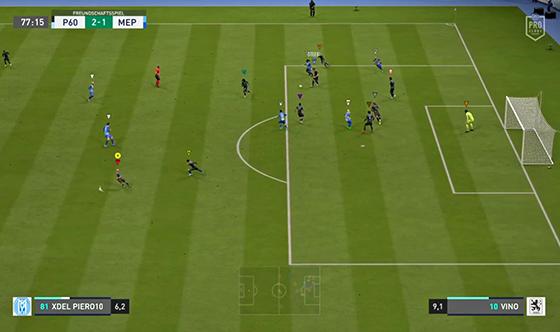 Bild: Neu bei PENTA1860: Virtueller Fußball mit FIFA 20. Screenshot: PENTA1860/twitch.tv