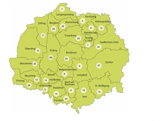 Im Landkreis Erding gelten derzeit 47 Personen als infiziert. Foto: LRA ED